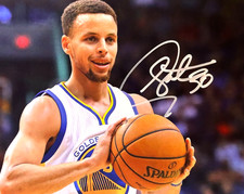 STEPHEN CURRY Signed Autograph 8x10