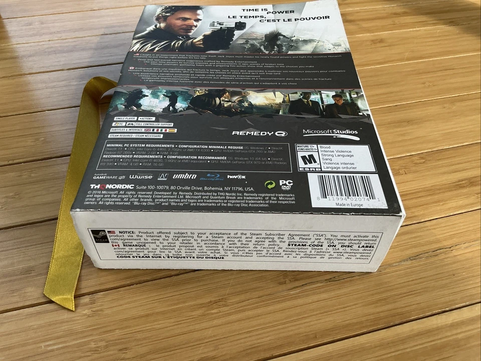 NEW Quantum Break -Timeless Collectors Edition- PC DVD-ROM Action Adventure Game - Image 4 of 4