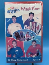 RARE 1998 NEW/SEALED Wiggles Wiggle Time VHS 16 Songs-Greg,Anthony,Murray,Jeff!