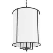Quorum International 6705-4 Eldorado 4 Light 18"W Pendant - Black