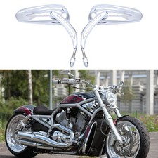 Paar Chrom Motorrad Rückspiegel Spiegel Für Harley Davidson V-Rod Softail Custom