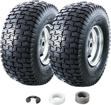 MZREXN 15x6.00-6 Lawn Mower Tires and Wheel Assembly, Front 15×6.00-6-Tube 