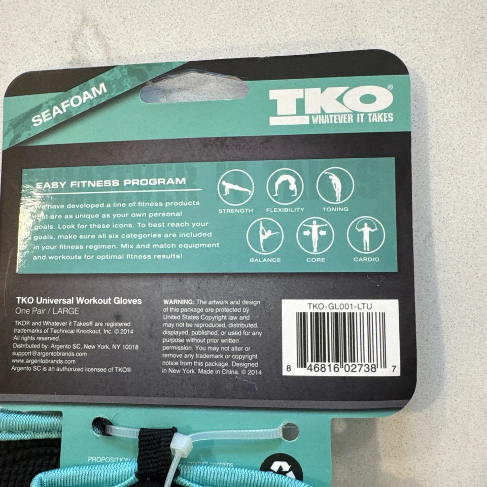 Guantes Entrenamiento Fitness Para Mujer Un Par RBX Tono Zona TKO Dorado Nuevos Talla L Foto 3 de 4