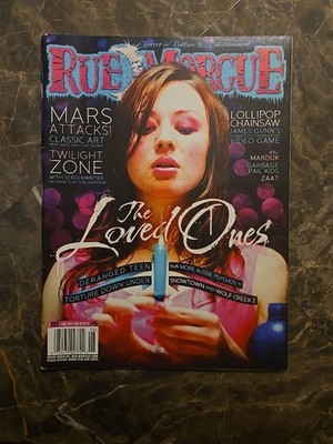 JUNE 2012 RUE MORGUE #123 HORROR MAGAZINE MARS ATTACKS TWILIGHT ZONE LOLLIPOP