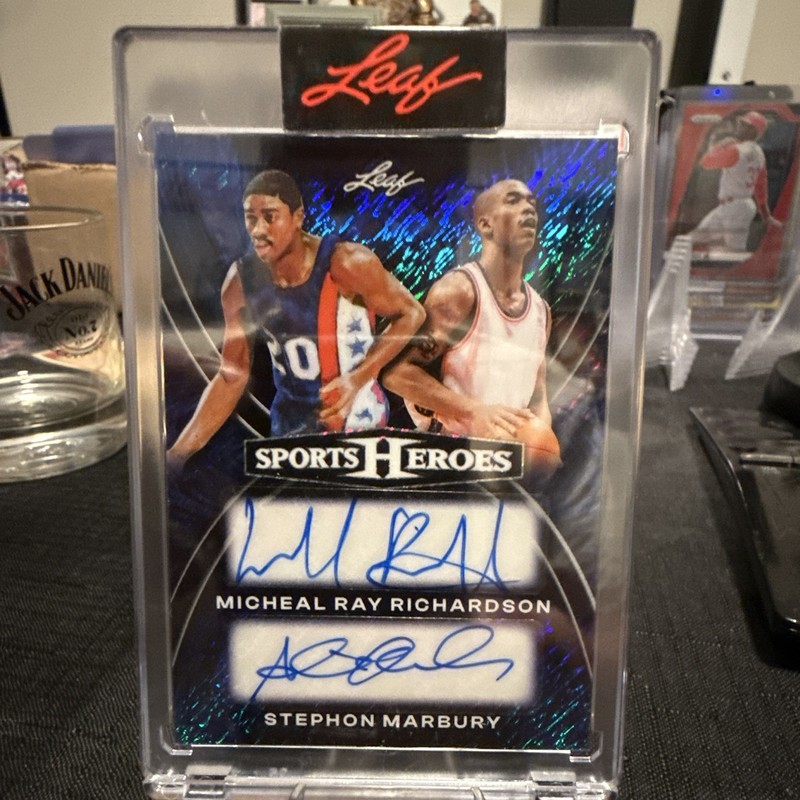 Leaf Sports Heroes Heroes 2 Richardson/Marbury H2-17 Dual Auto 1/1