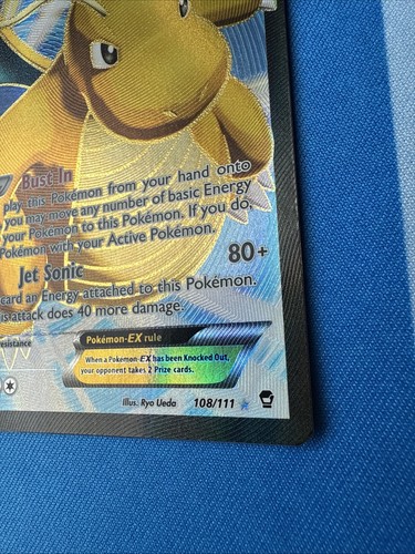 2014 Pokemon Dragonite EX Full Art Furious Fists 108/111! - Picture 6 of 14