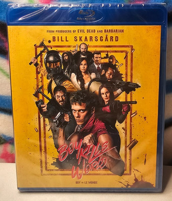 Boy Kills World (Blu-ray, 2023) Bill Skarsgård, Jessica Rothe, Michelle Dockery