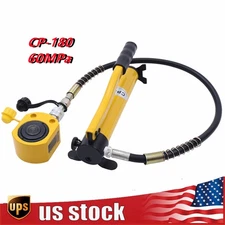 20 Ton Porta Power Hydraulic Jack Air Pump Lift Ram Body Frame Repair Tool Kit