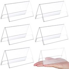  6 Pcs A4 Acrylic Sign Holder Table Signs for Events Office Plate