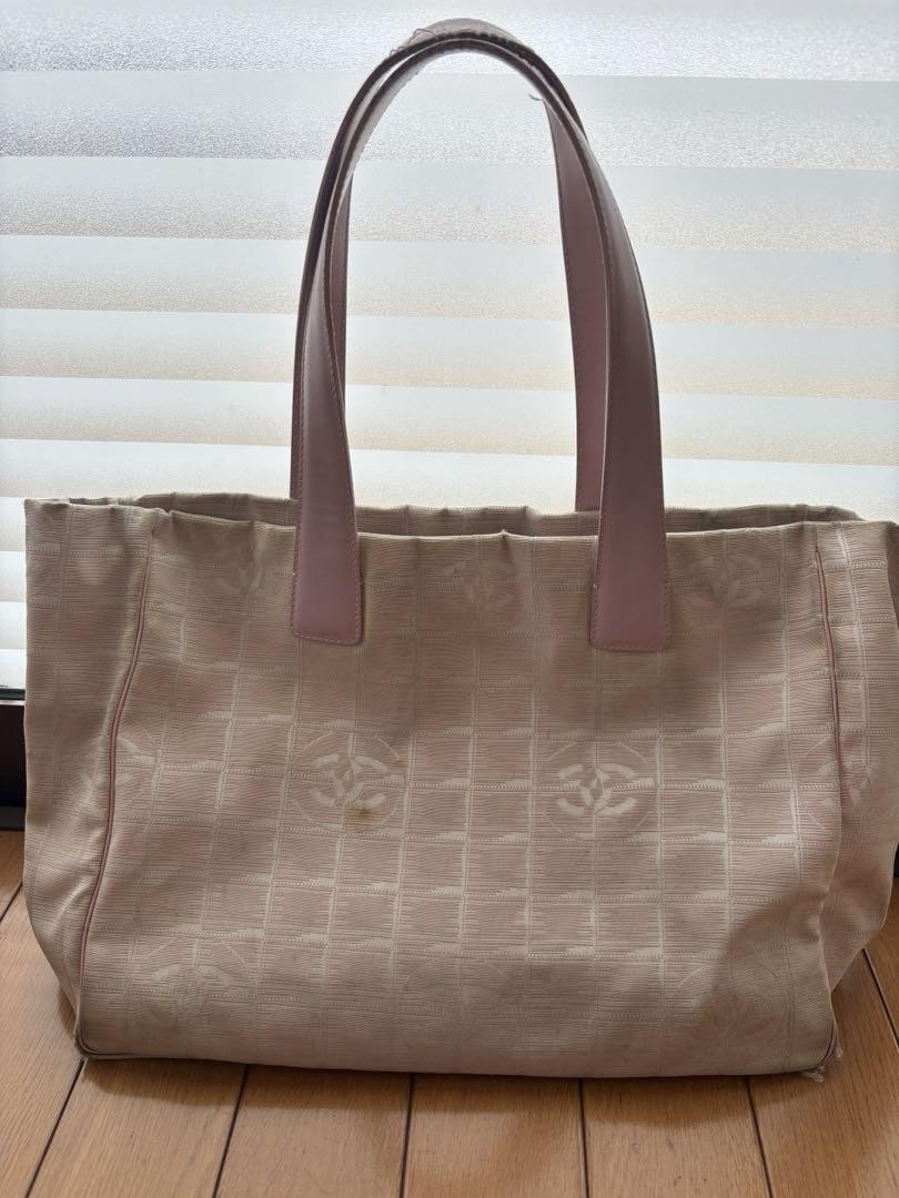 CHANEL New Pink Travel Line Tote Bag EL218378