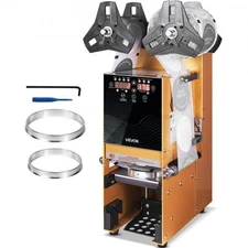 VEVOR Fully Automatic Cup Sealing Machine;500-650 Cups/H;Cup Sealer Machine for