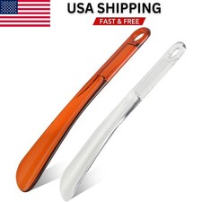 2Pcs 9" Shoe Horn Strong Plastic Travel Size Helper Remover Seniors Elder Kids