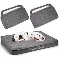 Waterproof Dog Bed Cover Replacement Washable 2 Pack, Soft Noiseless Quilte...