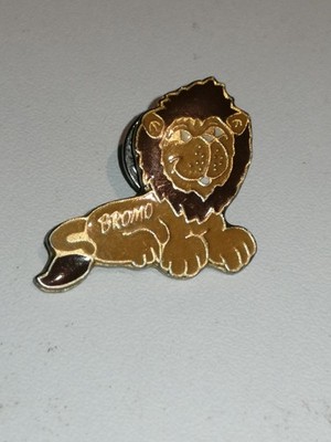 Vintage Pin Anstecker Brosche Bromo Hustensaft Löwe Werbung