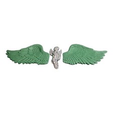 Wall Hanging Angel Wings with Chrome Silver Cherab Angel Wings