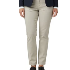 NWT French Toast Pants Women's Sz 20 Straight Leg Khaki Tan Stretch Twill Career