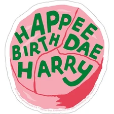 Stickers - C&D Visionary - Harry Potter Birthdae Cake 4.2"x4.5" NEW Birthday