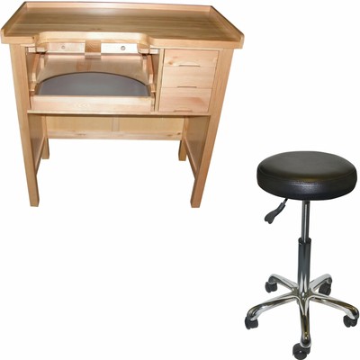 Jewelers Work Bench W Metal Pan 3 Drawer Workbench Adjustable