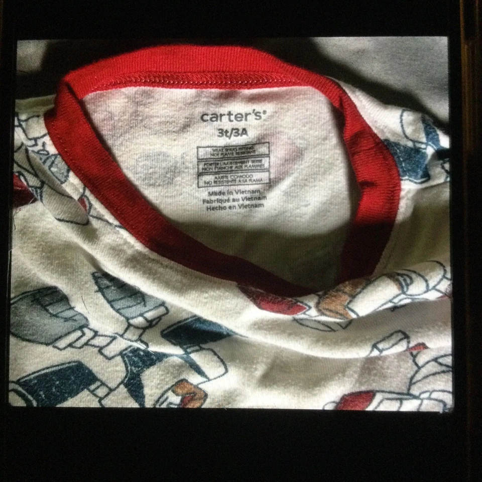 Figura de acción robot niño Carters 3T pijama de dos piezas Foto 4 de 4