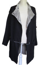 Transit Par Such Wool Long Length Coat Silk & Linen Lined Size 3 (us Medium)