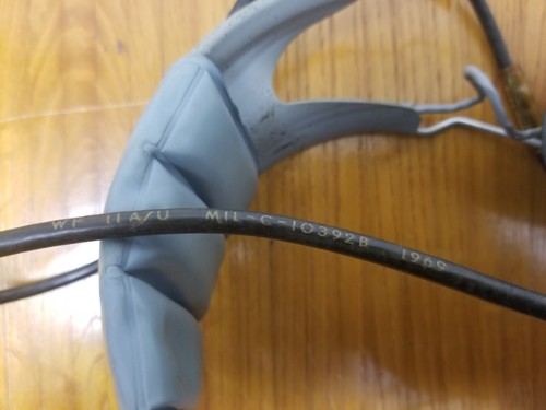 1969 Military Pilot Headset Roanwell Corp N.Y. Microphone P/N 106290 - Picture 10 of 11