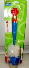 SESAME STREET BEGINNINGS ELMO NIPPLE BRUSH INSIDE HANDLE BOTTLE CLEANING BRUSH.