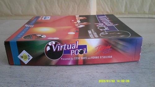 VIRTUAL POOL 1 - 1995 PC GAME - ORIGINAL RARE BIG BOX EDITION - Picture 9 of 12