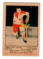 1951-52 Parkhurst #17 Gerry Couture GD Rookie RC