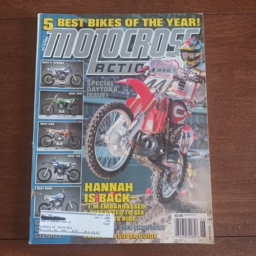 MOTOCROSS ACTION 1999 LOT OF 7 ISSUES VINTAGE MX SUPERCROSS MCGRATH EMIG YZ KX - Picture 6 of 16