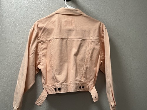 Vintage Palmetto’s All American Blues Coral Cropped Jean Jacket Size Medium EUC - Picture 2 of 10