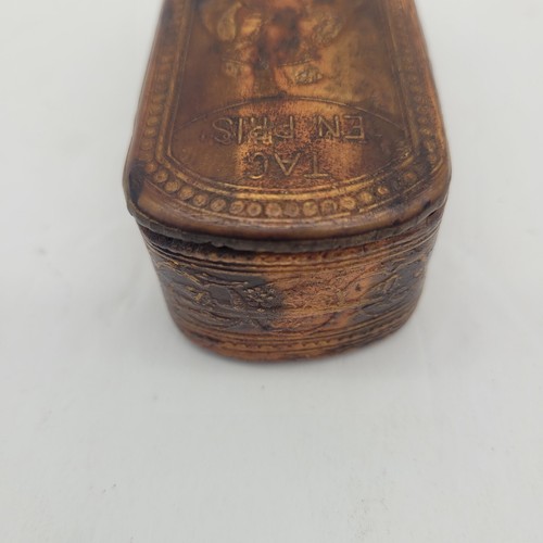 Antique Norwegian Handcarved Wooden Snuff Box TAG EN PRIS, TACK GODT SNUS - Picture 7 of 12