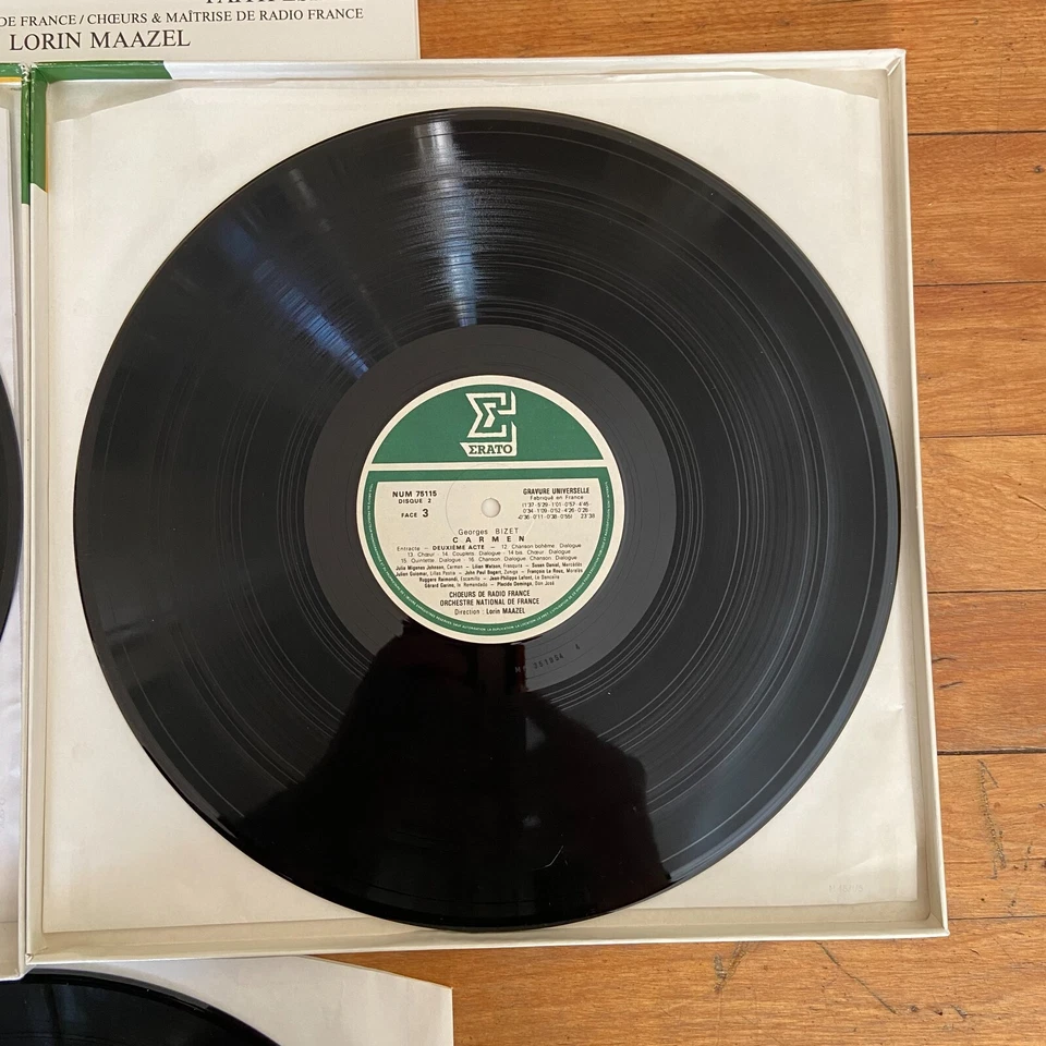 George Bizet Carmen 3LP Box Set Erato 751133 - Image 4 of 4