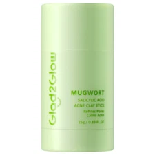 Glad2Glow Mugwort Salicylic acid Clay Stick Mask Face Cleansing 25gr