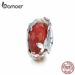 BAMOER-Women-DIY-Charm-S925-Sterling-Silver-Dancing-butterfly-Bead-Fit-Bracelets