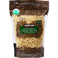 Kirkland Signature 1.5 lb Organic Pine Nuts 4 3/4 cups