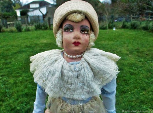 Poupée Boudoir Ancienne Marie - Porcelaine - Début XXe - 45 Cm - France