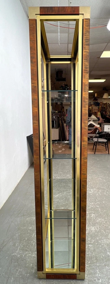 Vitrina Mastercraft de latón y vidrio ETAGERE  Foto 4 de 4