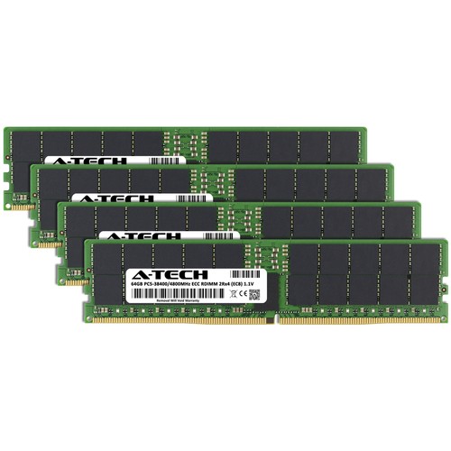 256GB 4x64GB PC5-4800 EC8 RDIMM ASRock SPC741D8-2L2T/BCM Memory RAM - Picture 2 of 3