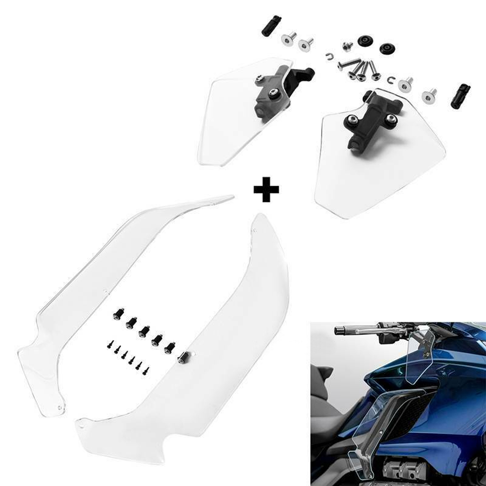 Upper & Lower Upper Air Deflectors Fit For Honda Goldwing 1800 GL1800B 18-25 19