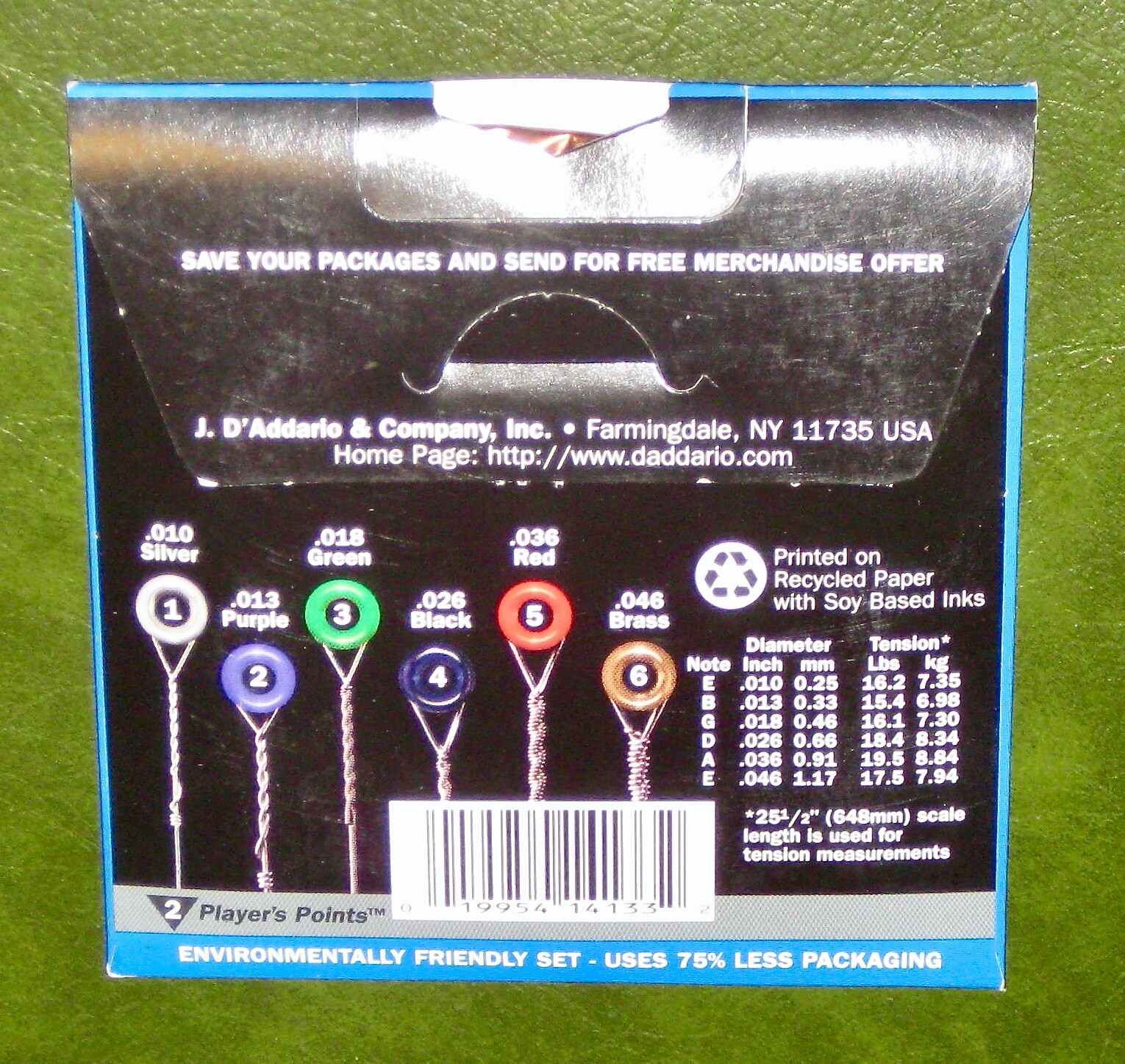 5 Sets of D'Addario EXL110W Electric Guitar Strings Regular Light