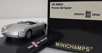 ミニカー Porsche 550 Spyder WELLY PORSCHE 550 SPYDER 1:24 METALLIC SILVER FREE SHIP USA