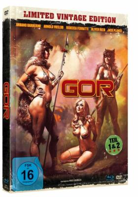 Mediabook GOR 1 + 2 UNCUT Jack Palance DIGITAL REMASTERED BLU-RAY + DVD BOX NEU 