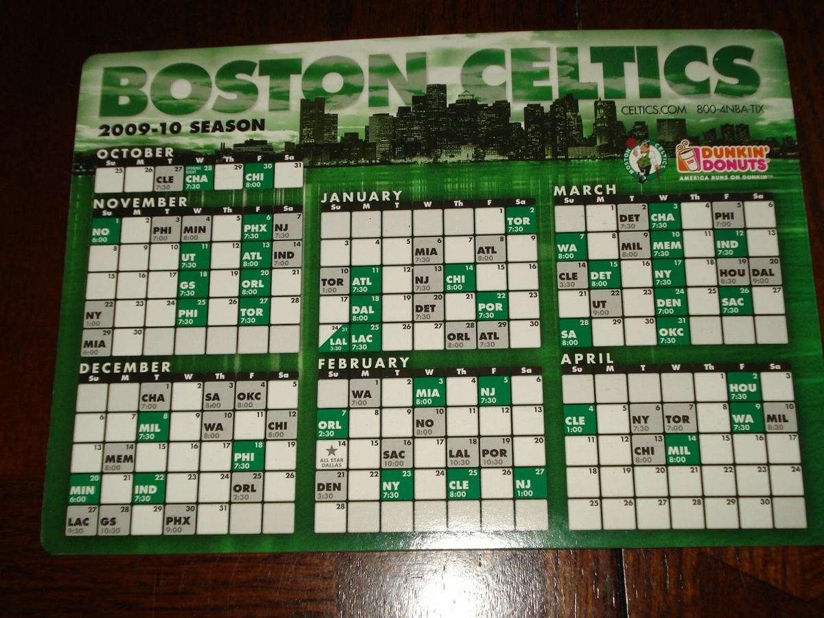 Celtics schedule 2024