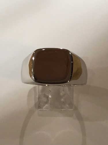 Solid 925 Sterling Silver Mens Square Signet Ring All Sizes - 第 7/9 張圖片