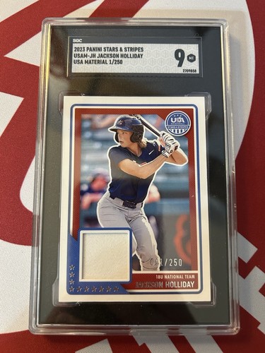 2023 Stars & Stripes USA Jackson Holliday USA Material 1/250!!! SGC9