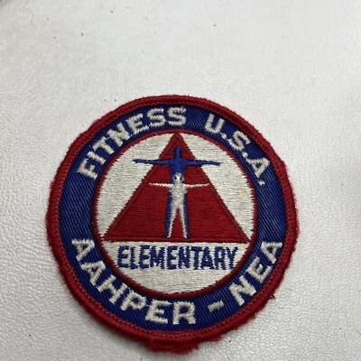 Vintage AAHPER NEA Elementary FITNESS USA Patch T098