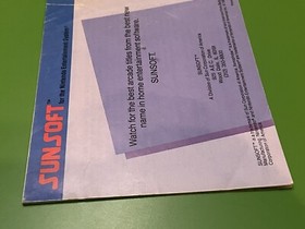 Xenophobe Nintendo NES Manual Sunsoft Instruction Booklet GOOD
