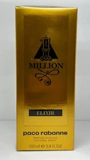 1 Million Elixir Paco Rabanne 3.4 Oz 100ml Parfum Intense Spray For Men