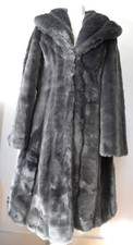 Women's Size M Size 12 Uk Edina Ronay Grey Faux Fur