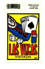 Lot of 12 Las Vegas Nevada Gambling Souvenir Decals Stickers - New - Free S&H